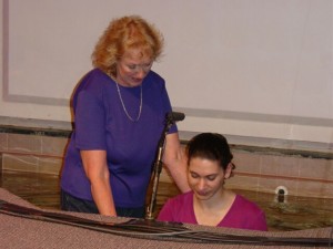 Deb's baptism